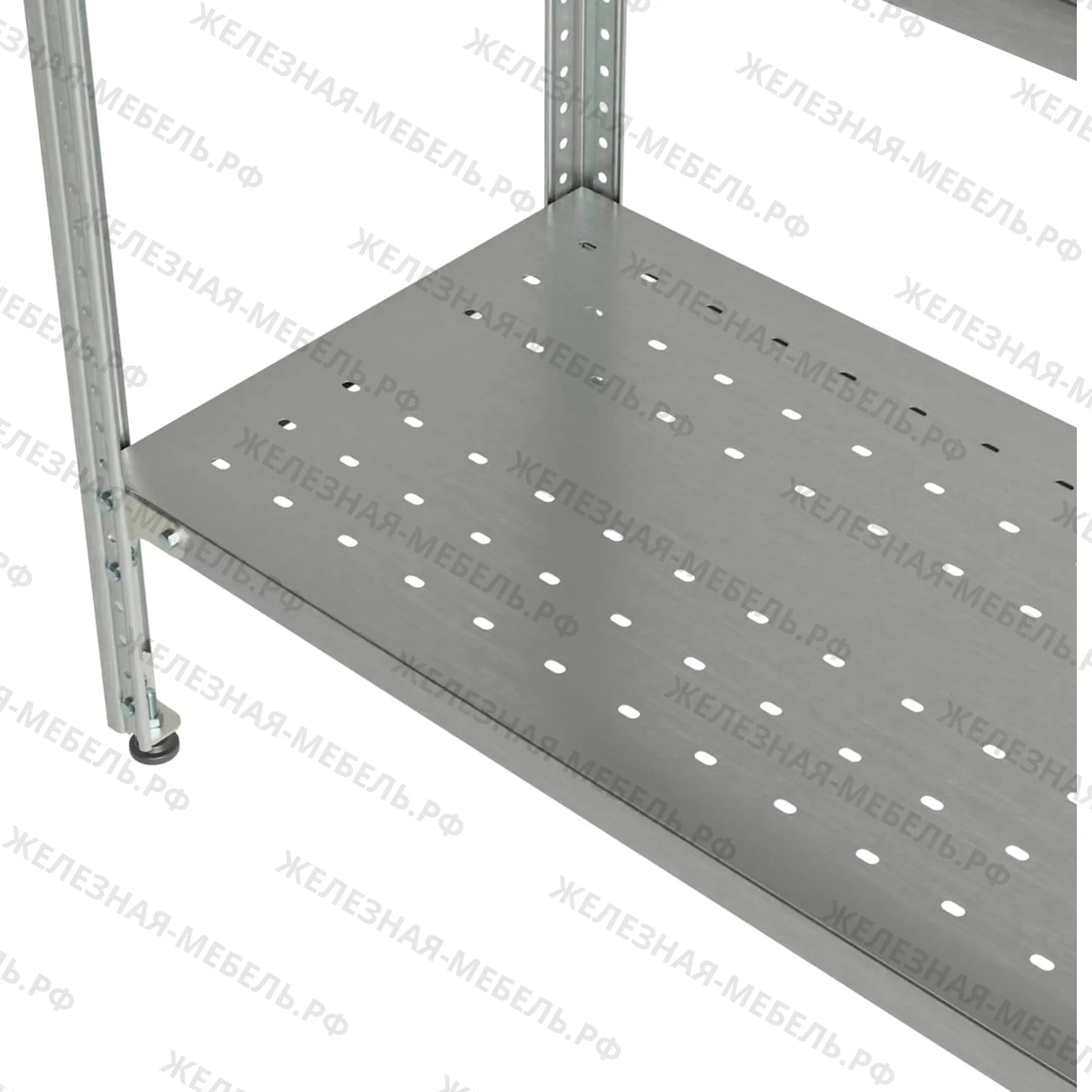 Стеллаж полочный СПЛн &laquo;Norma Inox&raquo; 1600х800х400 (полка перфорация 4 шт.)