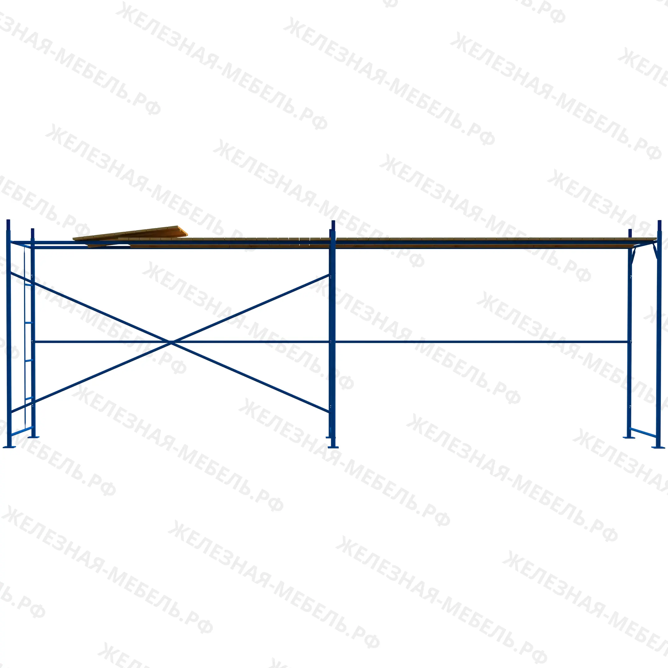 Леса рамные строительные ЛРС-40 2х6 м (1 ярус под настил)