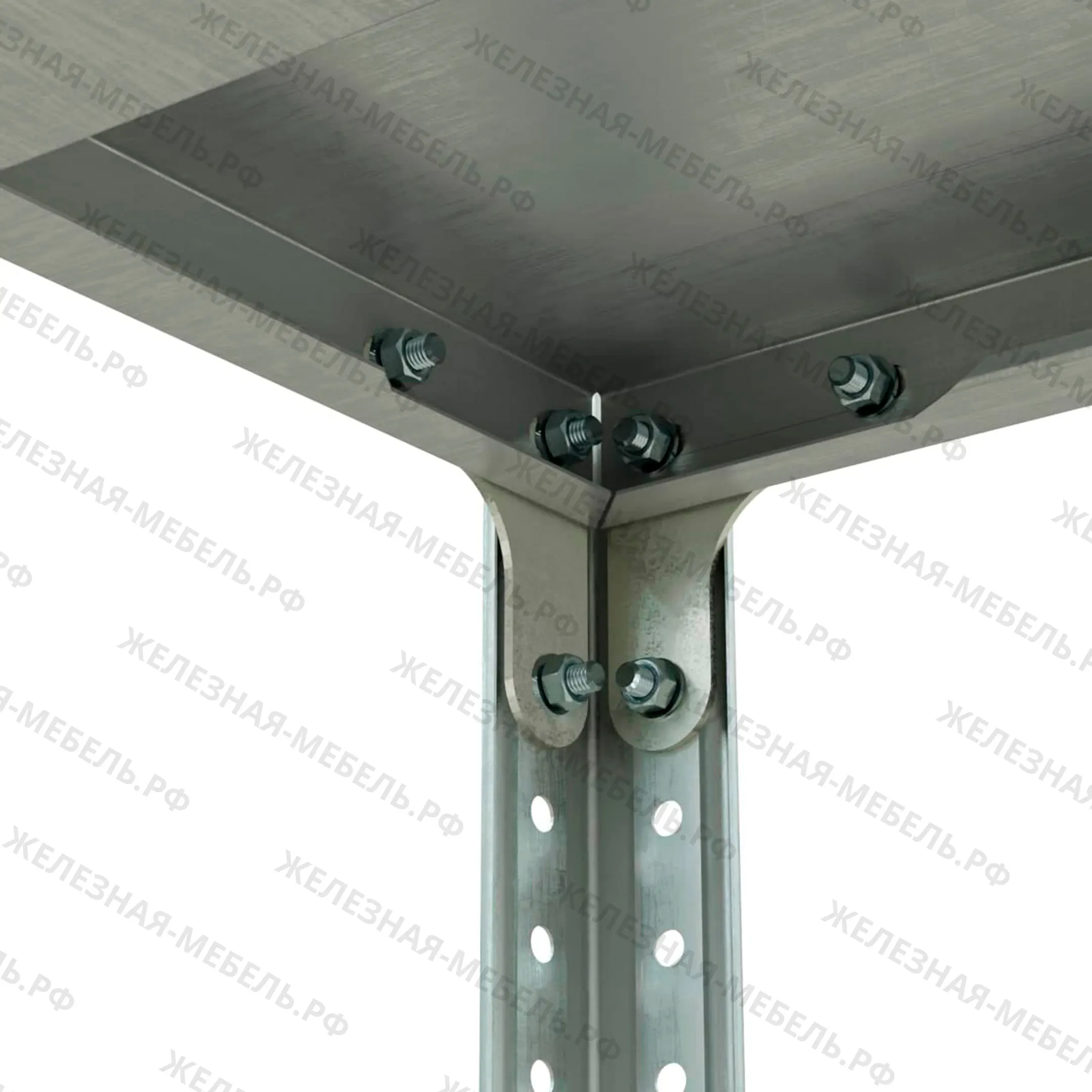 Стеллаж полочный СПЛн &laquo;Norma Inox&raquo; 1600х800х400 (полка перфорация 4 шт.)